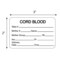 Nevs Label, Cord Blood 2" x 3" White w/Black LBW-0024 - alternate 2